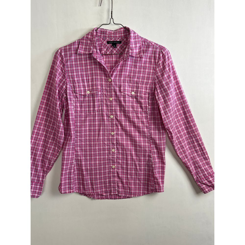 Banana Republic Button Up Women's‎ Small Cotton plaid